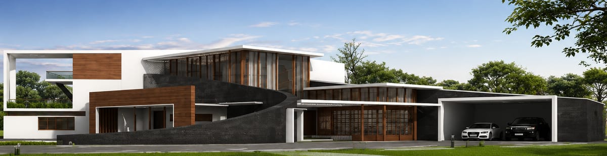 Kutti Mohammed Residence, Manjeri — design visualisation by MATEK